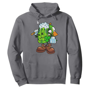 Funny St. Patricks Day Drinking Hoodie Irish Beer Ireland Flag TS02 Charcoal Printyourwear