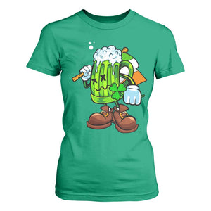 Funny St Patricks Day Drinking T Shirt For Women Irish Beer Ireland Flag TS02 Irish Green Print Your Wear