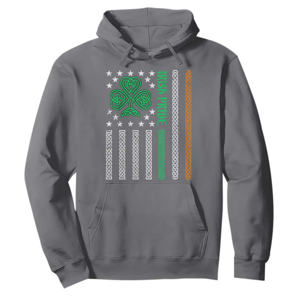 Irish Pride Hoodie Celtic Knot Ireland Flag Shamrock St. Patricks Day TS02 Charcoal Printyourwear