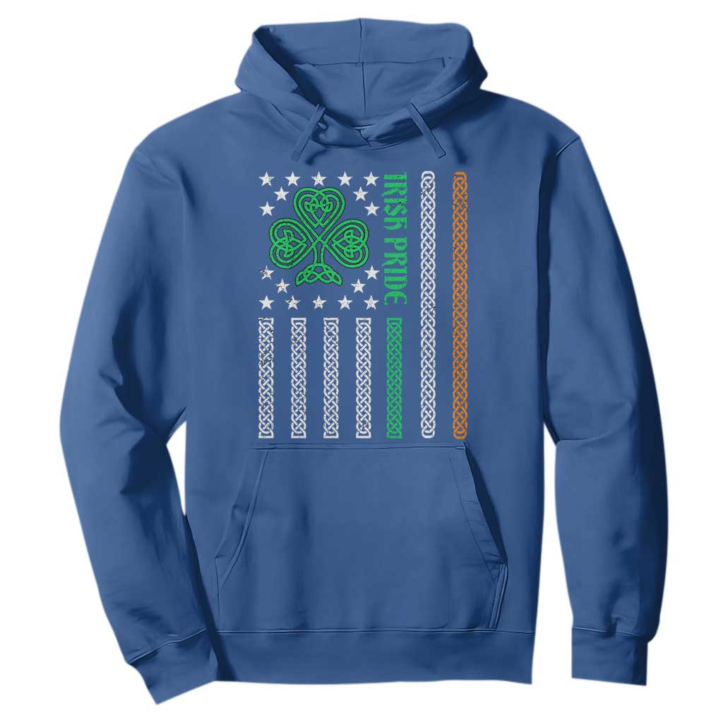 Irish Pride Hoodie Celtic Knot Ireland Flag Shamrock St. Patricks Day TS02 Royal Blue Printyourwear