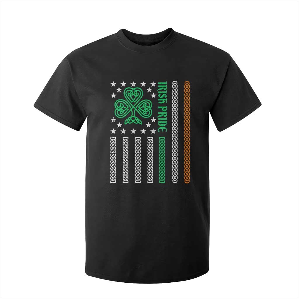 Irish Pride T Shirt For Kid Celtic Knot Ireland Flag Shamrock St. Patricks Day TS02 Black Print Your Wear