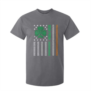 Irish Pride T Shirt For Kid Celtic Knot Ireland Flag Shamrock St. Patricks Day TS02 Charcoal Print Your Wear