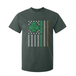Irish Pride T Shirt For Kid Celtic Knot Ireland Flag Shamrock St. Patricks Day TS02 Dark Forest Green Print Your Wear