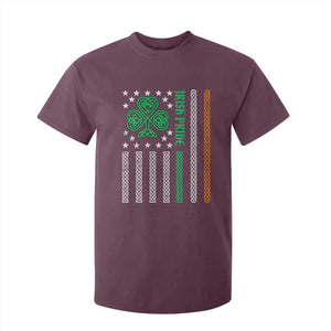 Irish Pride T Shirt For Kid Celtic Knot Ireland Flag Shamrock St. Patricks Day TS02 Maroon Print Your Wear