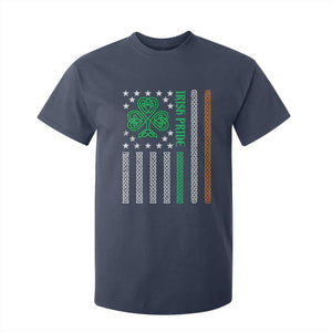 Irish Pride T Shirt For Kid Celtic Knot Ireland Flag Shamrock St. Patricks Day TS02 Navy Print Your Wear