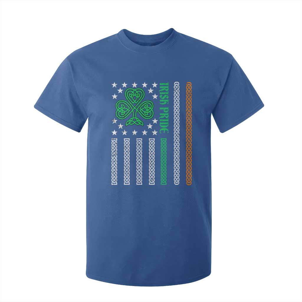 Irish Pride T Shirt For Kid Celtic Knot Ireland Flag Shamrock St. Patricks Day TS02 Royal Blue Print Your Wear
