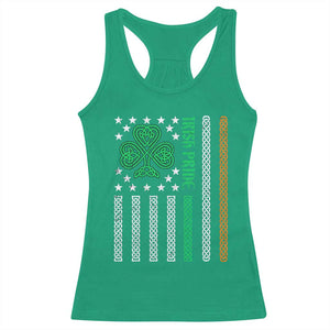Irish Pride Racerback Tank Top Celtic Knot Ireland Flag Shamrock St. Patricks Day TS02 Irish Green Print Your Wear