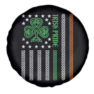 Irish Pride Spare Tire Cover Celtic Knot Ireland Flag Shamrock St. Patricks Day TS02 Print Your Wear