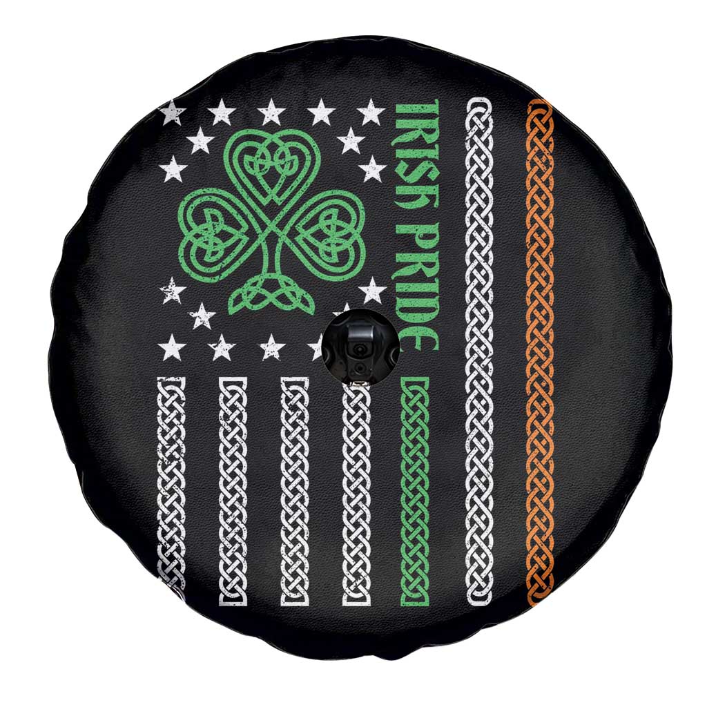 Irish Pride Spare Tire Cover Celtic Knot Ireland Flag Shamrock St. Patricks Day TS02 Print Your Wear
