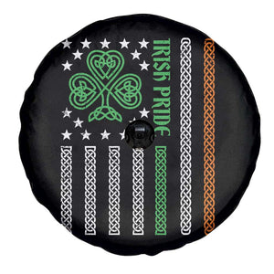 Irish Pride Spare Tire Cover Celtic Knot Ireland Flag Shamrock St. Patricks Day TS02 Print Your Wear