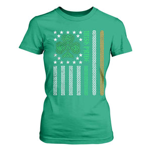 Irish Pride T Shirt For Women Celtic Knot Ireland Flag Shamrock St. Patricks Day TS02 Irish Green Print Your Wear