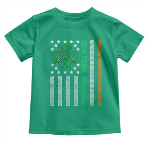 Irish Pride Toddler T Shirt Celtic Knot Ireland Flag Shamrock St. Patricks Day TS02 Irish Green Print Your Wear