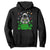 Funny St. Patricks Day Astronaut Hoodie Outer Space Leprechaun TS02 Black Printyourwear