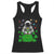 Funny St Patricks Day Astronaut Racerback Tank Top Outer Space Leprechaun TS02 Black Print Your Wear
