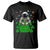 Funny St. Patricks Day Astronaut T Shirt Outer Space Leprechaun TS02 Black Printyourwear