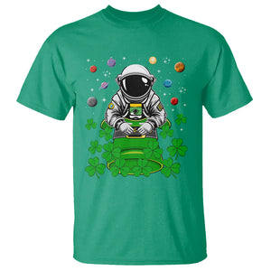 Funny St. Patricks Day Astronaut T Shirt Outer Space Leprechaun TS02 Irish Green Printyourwear