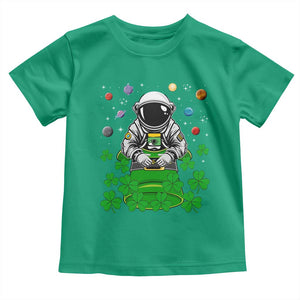 Funny St Patricks Day Astronaut Toddler T Shirt Outer Space Leprechaun TS02 Irish Green Print Your Wear