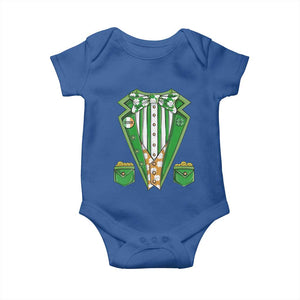 Funny St Patricks Day Baby Onesie Leprechaun Costume for Boys Kids Men TS02 Royal Blue Print Your Wear