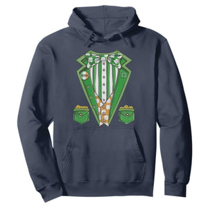 Funny St. Patricks Day Hoodie Leprechaun Costume for Boys Kids Men TS02 Navy Printyourwear