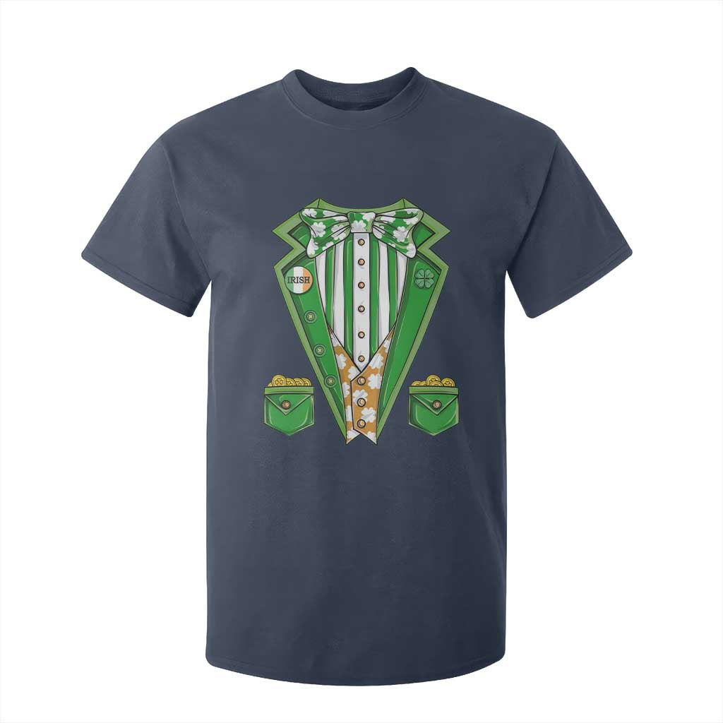 Funny St Patricks Day T Shirt For Kid Leprechaun Costume for Boys Kids Men TS02 Navy Print Your Wear