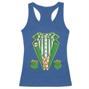 Funny St Patricks Day Racerback Tank Top Leprechaun Costume for Boys Kids Men TS02 Royal Blue Print Your Wear