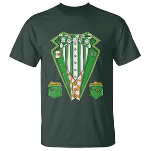 Funny St. Patricks Day T Shirt Leprechaun Costume for Boys Kids Men TS02 Dark Forest Green Printyourwear