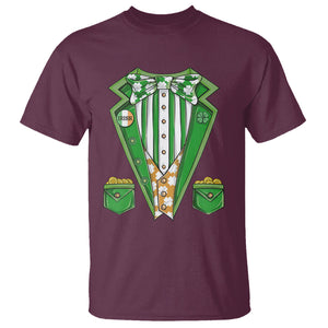 Funny St. Patricks Day T Shirt Leprechaun Costume for Boys Kids Men TS02 Maroon Printyourwear
