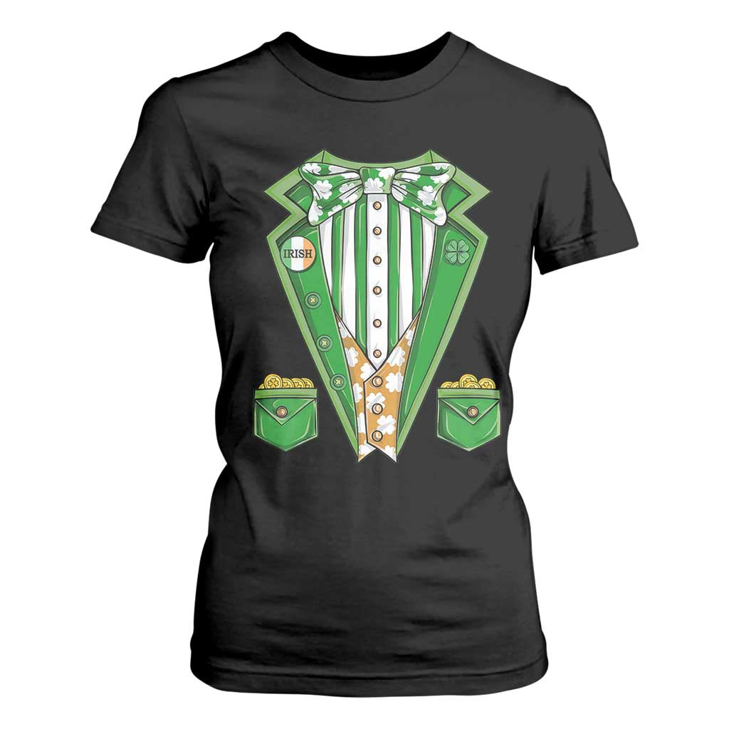 Funny St Patricks Day T Shirt For Women Leprechaun Costume for Boys Kids Men TS02 Black Print Your Wear
