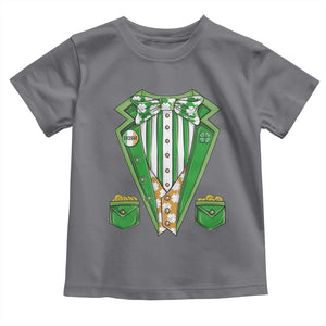 Funny St Patricks Day Toddler T Shirt Leprechaun Costume for Boys Kids Men TS02 Charcoal Print Your Wear