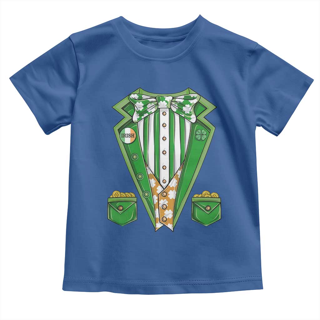 Funny St Patricks Day Toddler T Shirt Leprechaun Costume for Boys Kids Men TS02 Royal Blue Print Your Wear