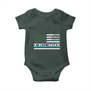 Chicago St Patricks Day Baby Onesie Cork Dublin Galway South Side Irish Flag TS02 Print Your Wear