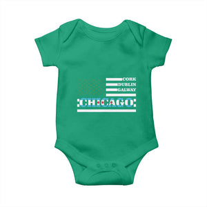 Chicago St Patricks Day Baby Onesie Cork Dublin Galway South Side Irish Flag TS02 Irish Green Print Your Wear