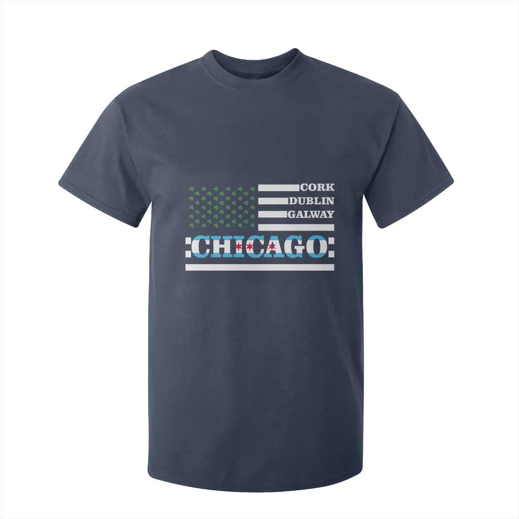 Chicago St Patricks Day T Shirt For Kid Cork Dublin Galway South Side Irish Flag TS02 Navy Print Your Wear