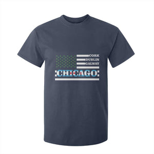Chicago St Patricks Day T Shirt For Kid Cork Dublin Galway South Side Irish Flag TS02 Navy Print Your Wear