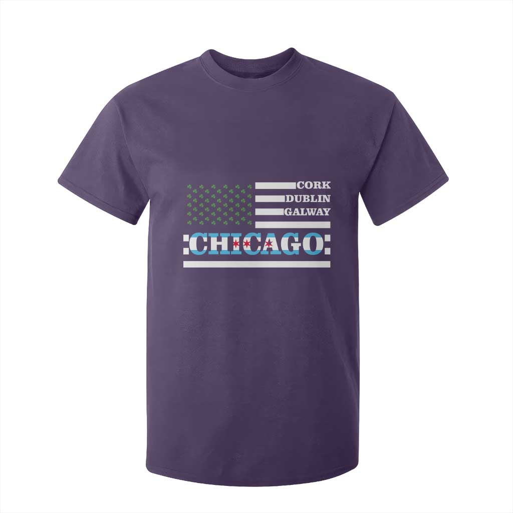 Chicago St Patricks Day T Shirt For Kid Cork Dublin Galway South Side Irish Flag TS02 Purple Print Your Wear