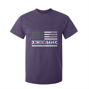 Chicago St Patricks Day T Shirt For Kid Cork Dublin Galway South Side Irish Flag TS02 Purple Print Your Wear