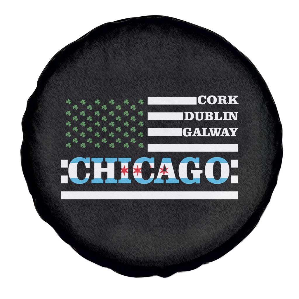 Chicago St Patricks Day Spare Tire Cover Cork Dublin Galway South Side Irish Flag TS02 Print Your Wear