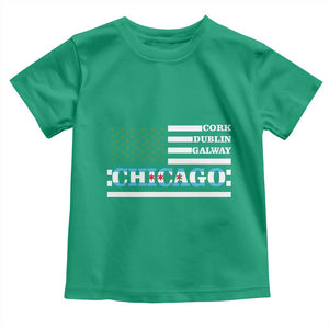 Chicago St Patricks Day Toddler T Shirt Cork Dublin Galway South Side Irish Flag TS02 Irish Green Print Your Wear