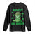 Funny St Patricks Cowboy Long Sleeve Shirt Howdy Go Lucky Boots Retro Irish Western TS02 Black Print Your Wear
