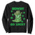 Funny St. Patricks Cowboy Sweatshirt Howdy Go Lucky Boots Retro Irish Western TS02 Black Printyourwear