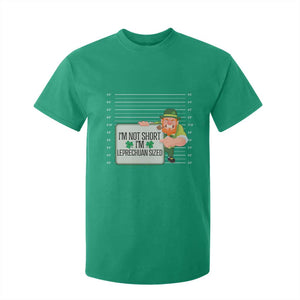 Funny St Patricks Day T Shirt For Kid I'm Not Short I'm Leprechaun Sized Mugshot TS02 Irish Green Print Your Wear