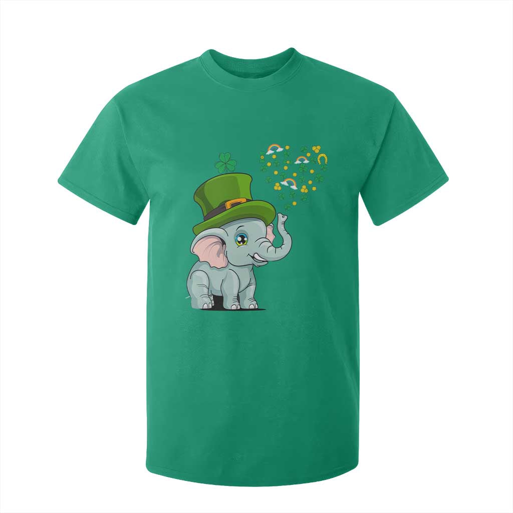 Cute Elephant St Patricks Day T Shirt For Kid for Boys Girls TS02 Irish Green Print Your Wear