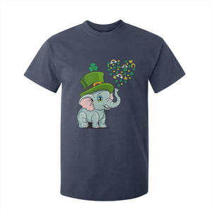 Cute Elephant St Patricks Day T Shirt For Kid for Boys Girls TS02 Navy Print Your Wear