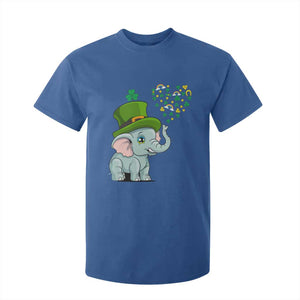 Cute Elephant St Patricks Day T Shirt For Kid for Boys Girls TS02 Royal Blue Print Your Wear