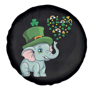 Cute Elephant St Patricks Day Spare Tire Cover for Boys Girls TS02 Print Your Wear