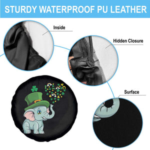 Cute Elephant St Patricks Day Spare Tire Cover for Boys Girls TS02 Print Your Wear