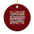 Not My President Subtle Floral Ceramic Ornament Not My Voice Values Beliefs TS02 1pc Red Print Your Wear