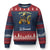 Melanin Cowgirls Linedance Ugly Christmas Sweater Where Them Fans At Boots On Da Ground TS02 Navy Red Print Your Wear