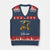 Melanin Cowgirls Linedance V-Neck Knit Sweater Vest Where Them Fans At Boots On Da Ground TS02 Navy Red Print Your Wear