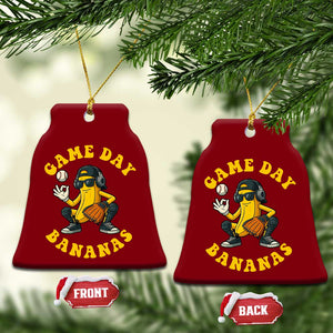 Cute Bananas Graphic Ceramic Ornament Game Day Cool Catcher Baseball Lover TS02 Print Your Wear